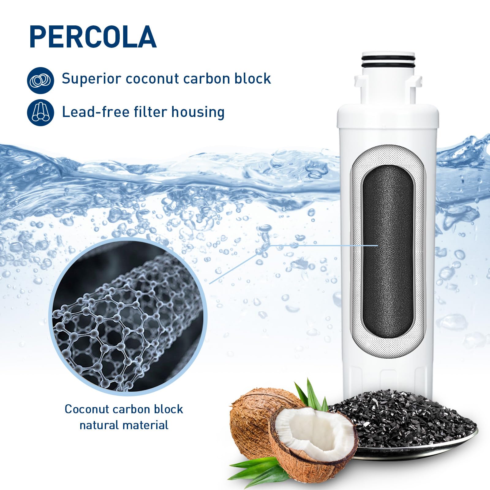 れ*み様 新品 Zeolite Filter & Ceramic Filter Amazon.com: PERCOLA MIWF6200, MRS26D7AST, MRQ22D7AST Water Filter